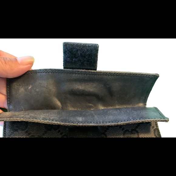 Authentic Black Gucci GG Pouch** - Picture 5 of 7